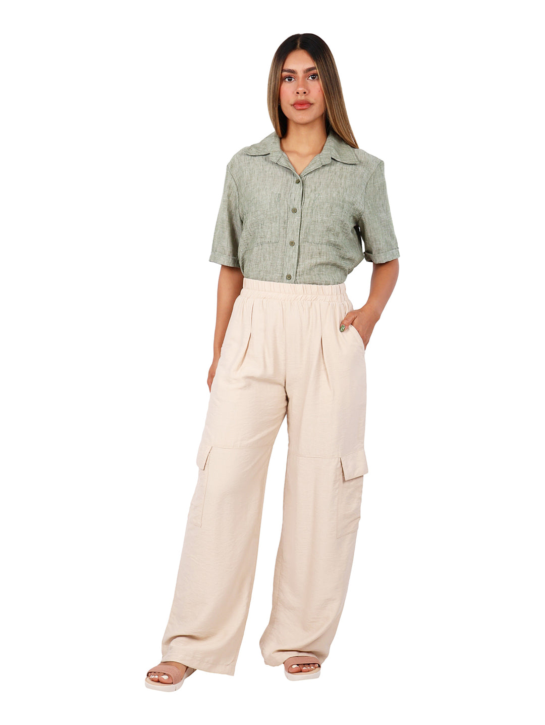 Blusa Camisera Vanidad Verde para Mujer