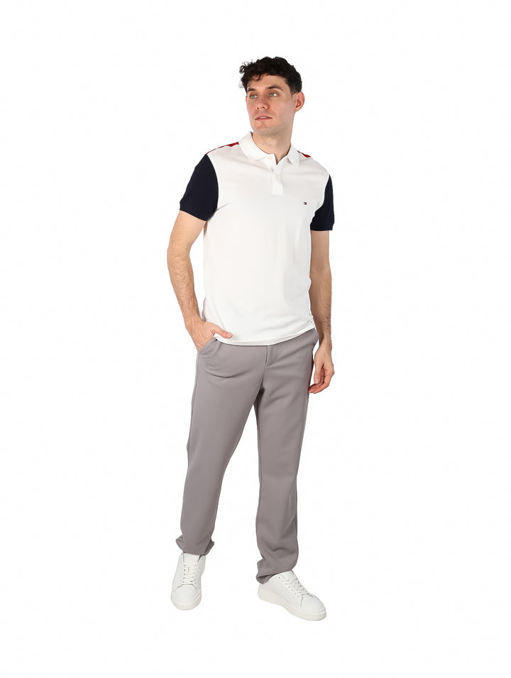 Playera Polo Tommy Hilfiger Color Ecru para Hombre