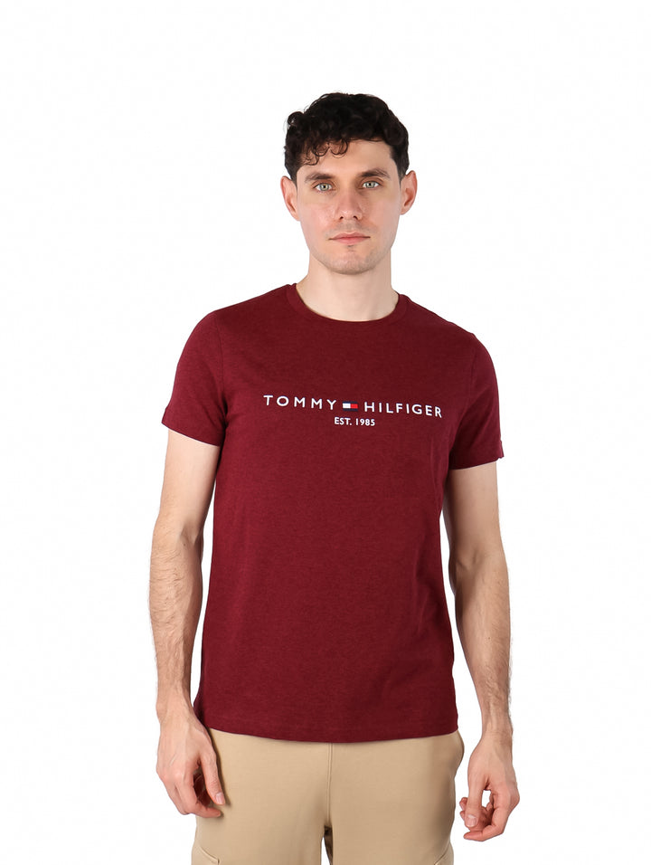 Playera Tommy Hilfiger Rojo Oscuro para Hombre