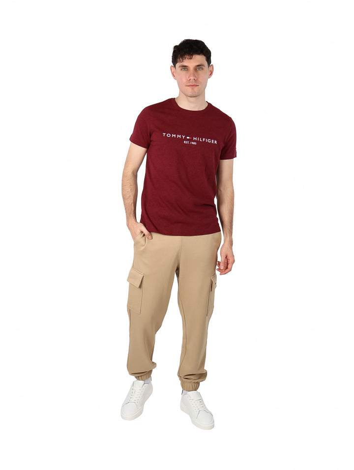 Playera Tommy Hilfiger Rojo Oscuro para Hombre