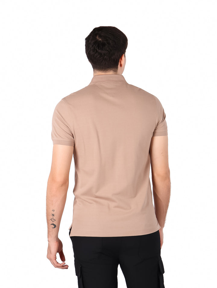 Playera Polo Tommy Hilfiger Coastal Taupe para Hombre