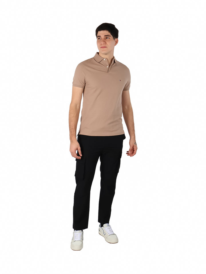 Playera Polo Tommy Hilfiger Coastal Taupe para Hombre
