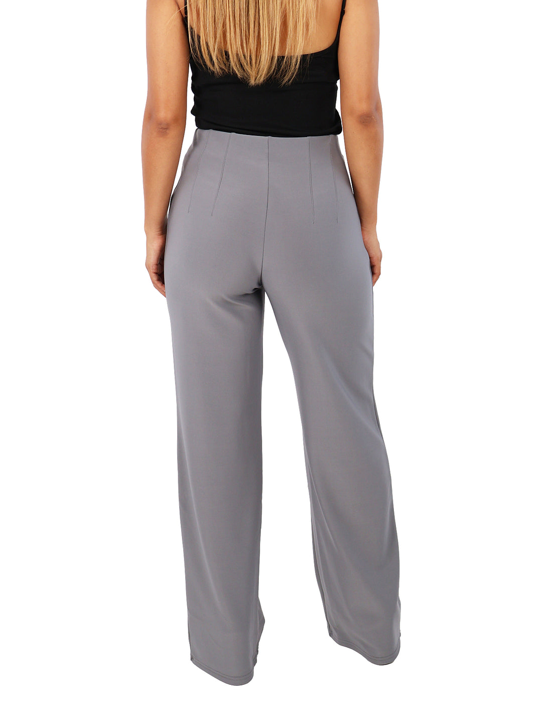 Pantalón Recto ATOK Gris Oxford para Mujer