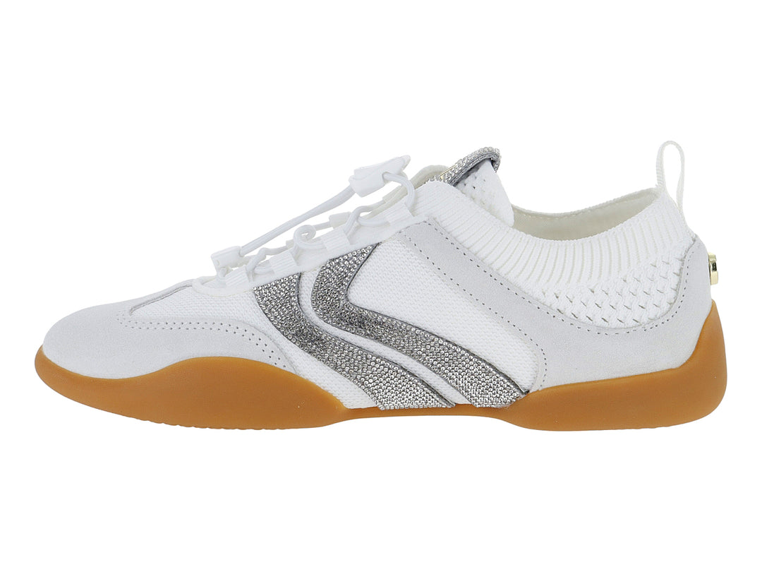 Tenis Steve Madden Blanco y Plateado para Mujer