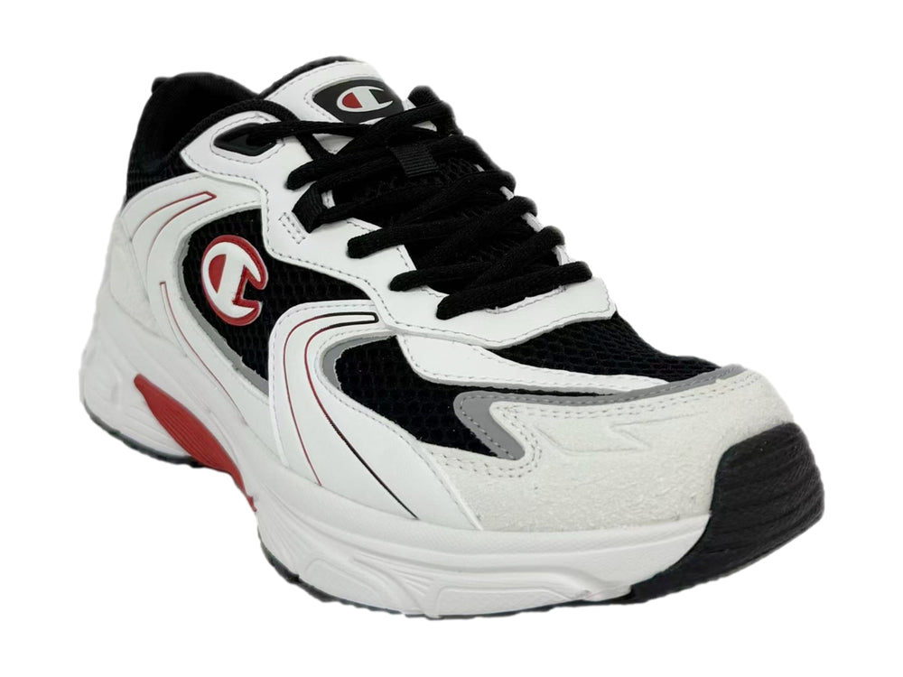 Tenis deportivos Champion Libranta color blanco con detalles en negro y rojo para hombre.