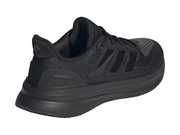Tenis deportivos Adidas Ultrarun 5 en color negro, vista lateral sobre fondo blanco.