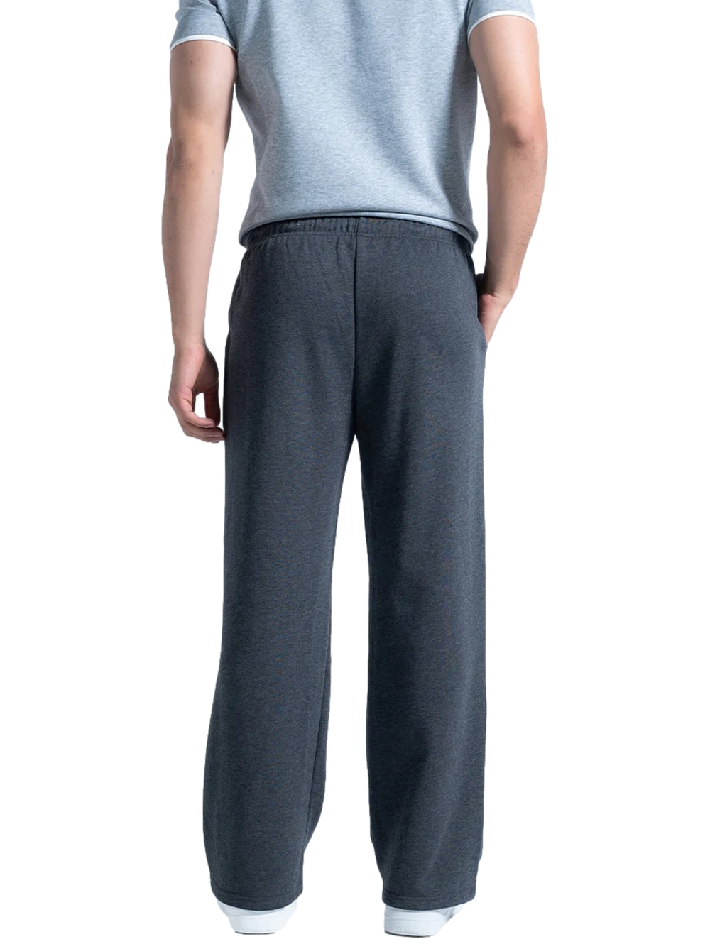 Pantalón deportivo Everlast color gris oxford con cintura elástica y corte recto.