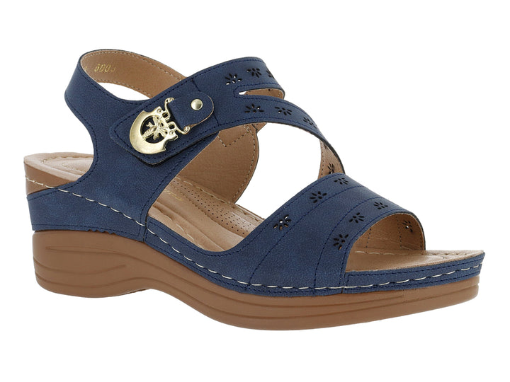Sandalias Monissima Confort Azul Marino para Mujer