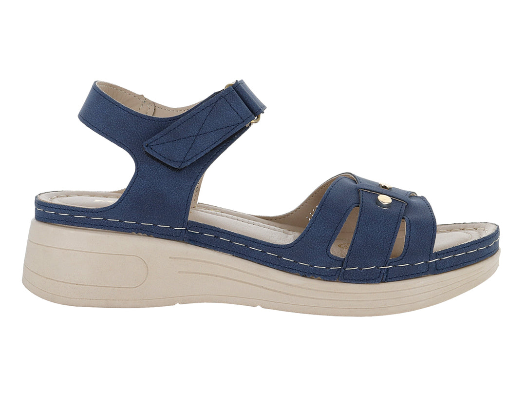Sandalias Confort Monissima Azul Marino para Mujer