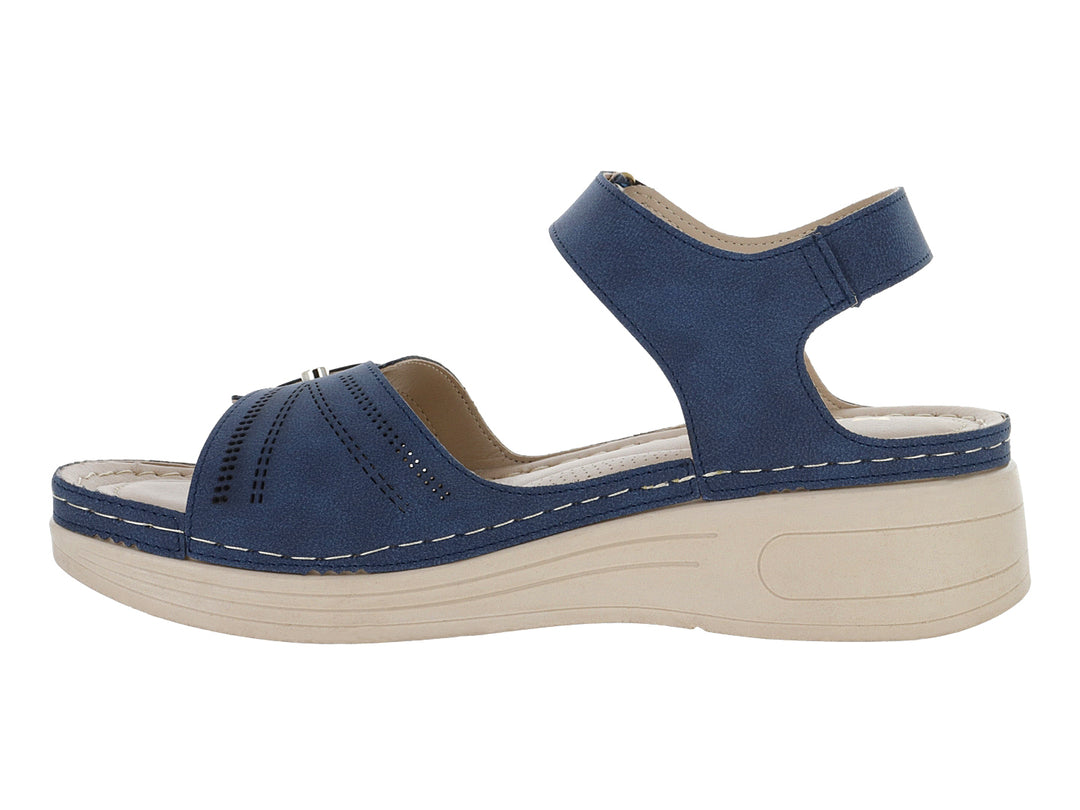 Sandalias Confort Monissima Azul Marino para Mujer