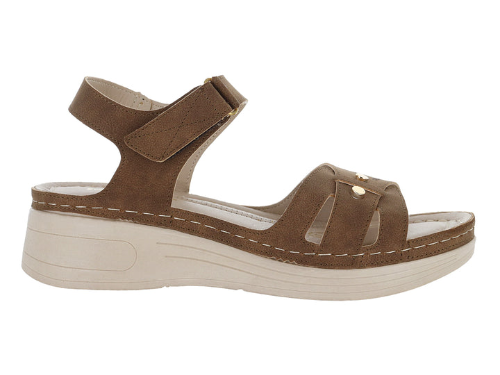 Sandalias Confort Monissima Color Arenilla para Mujer