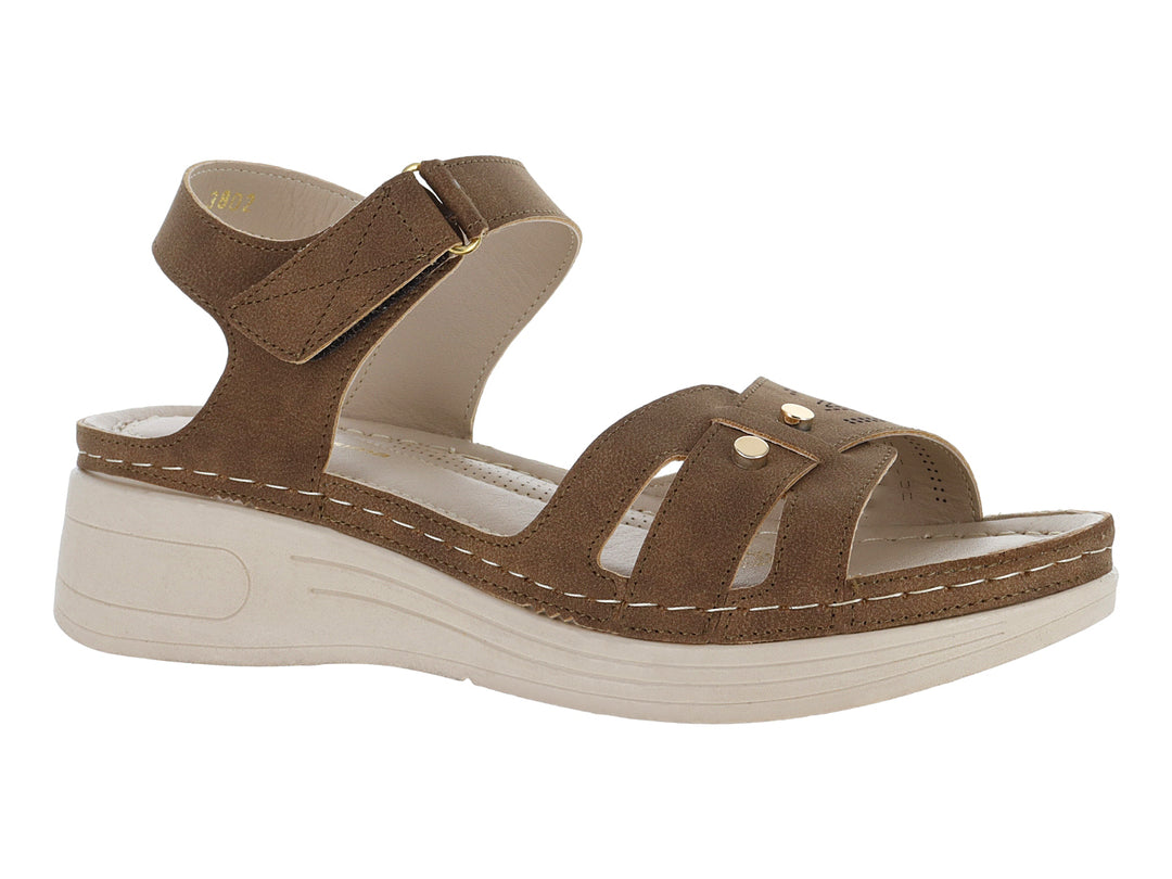 Sandalias Confort Monissima Color Arenilla para Mujer