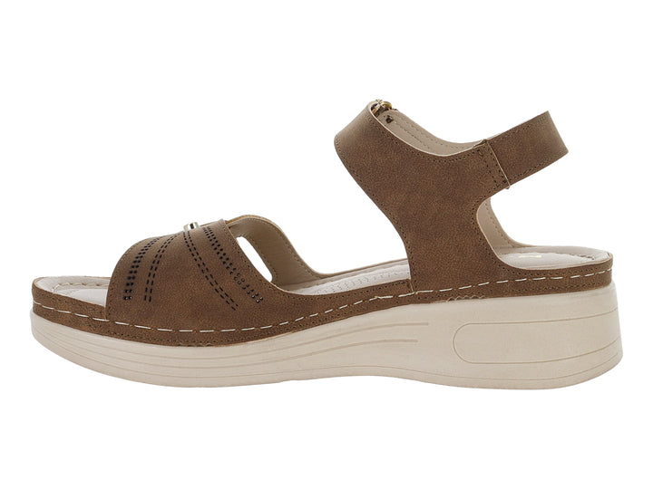 Sandalias Confort Monissima Color Arenilla para Mujer