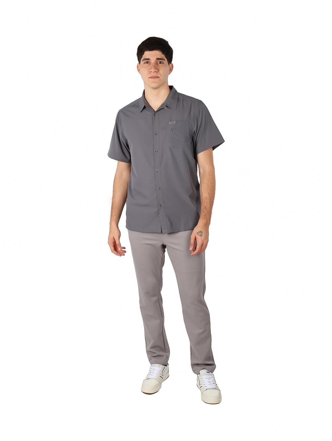 Camisa UNGA Regular Fit Gris para Hombre