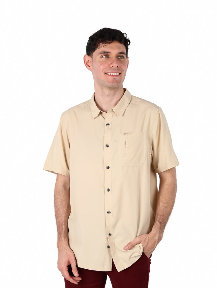 Camisa UNGA Outdoor Fiji Color Fósil para Hombre