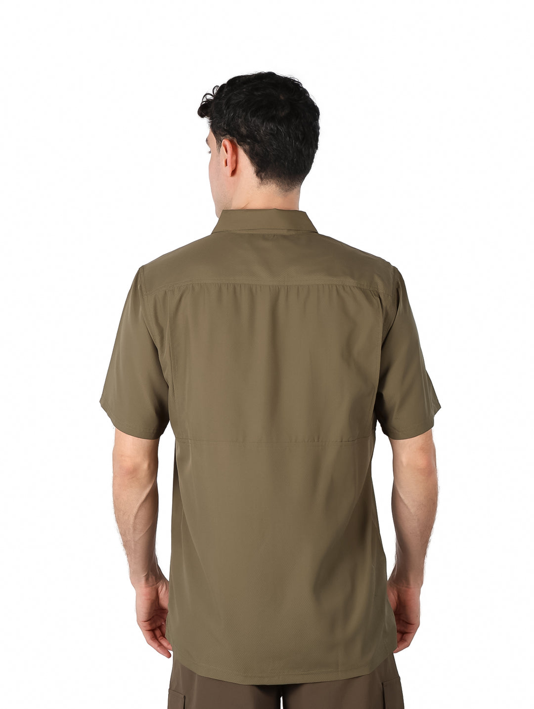 Camisa UNGA Outdoor Manga Corta Verde Militar para Hombre