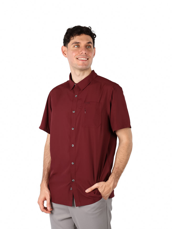 Camisa UNGA Outdoor Regular Fit Color Uva para Hombre
