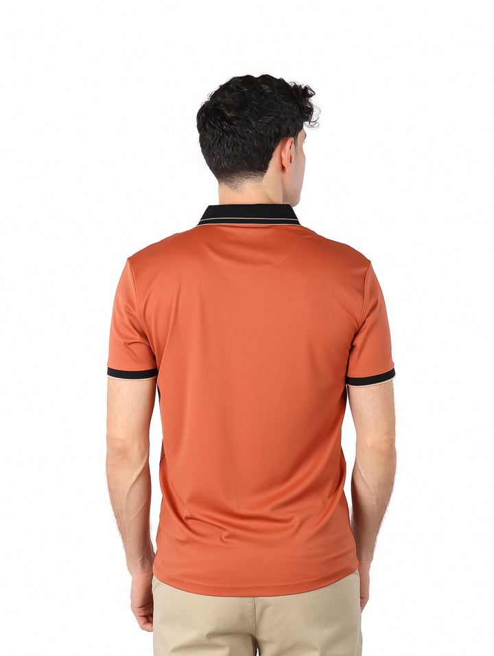 Playera Polo Pavini Color Ladrillo para Hombre