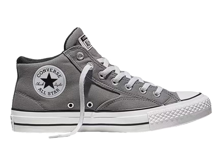 Tenis Converse Malden Street en color gris con suela y cordones blancos, corte bajo.