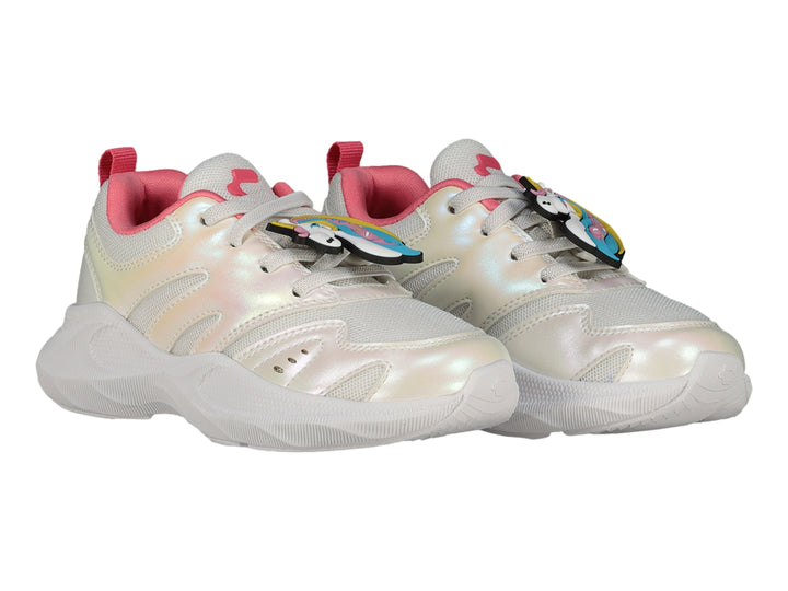Tenis Charly Light Sport Blanco y Rosa para Niña