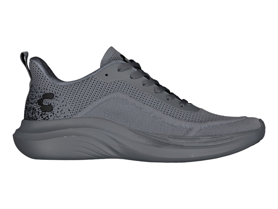 Zapato deportivo Charly para caminar en color gris con suela cómoda y tejido transpirable.