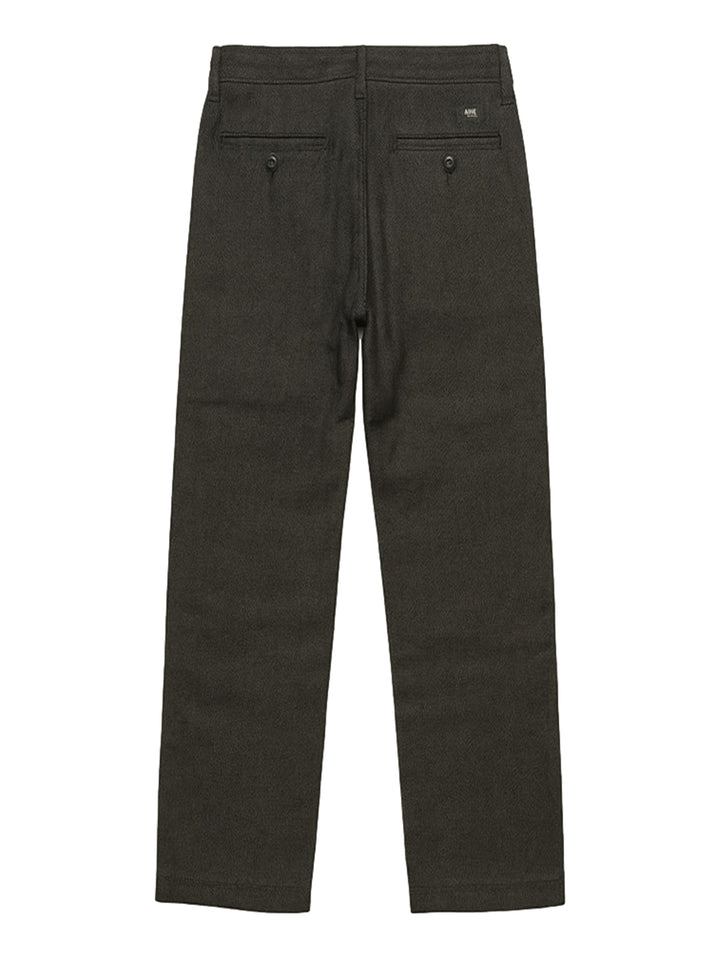 Pantalones Vans Authentic Chino Loose Tapered en color negro rinse con textura de espiga y corte holgado.