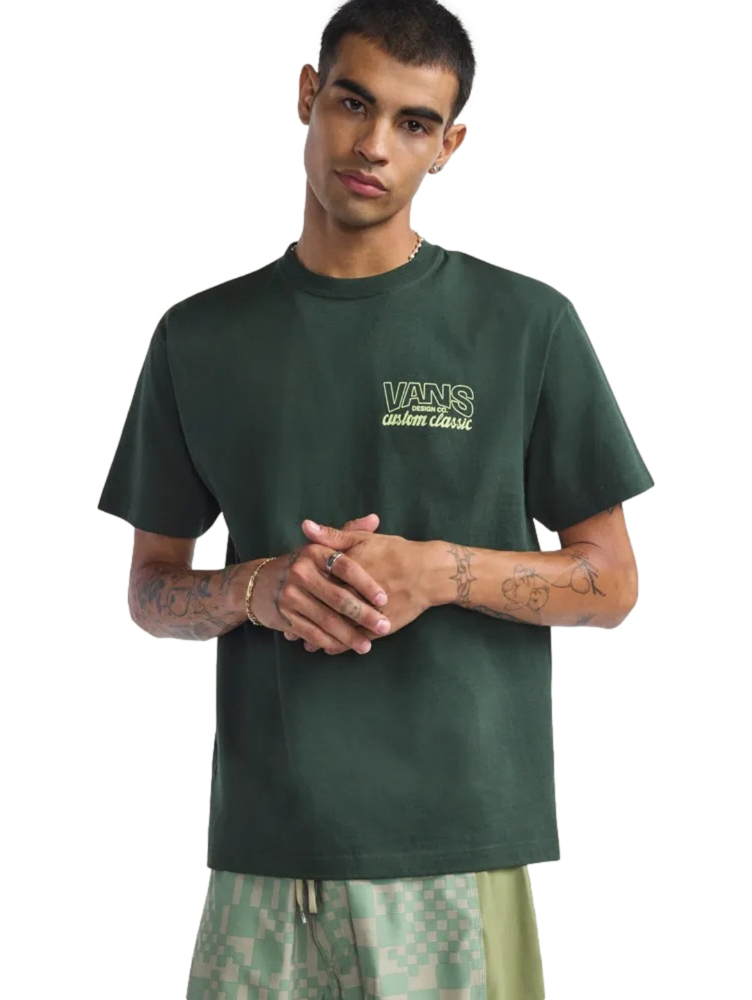 Playera Vans Shop Front Verde Oscuro para Hombre