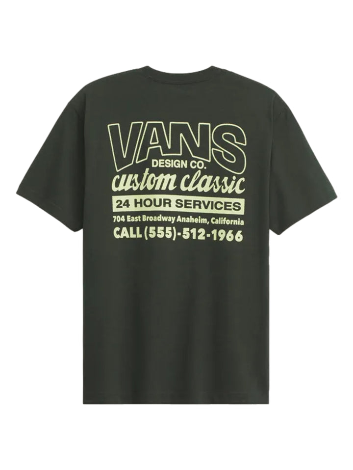 Playera Vans Shop Front Verde Oscuro para Hombre