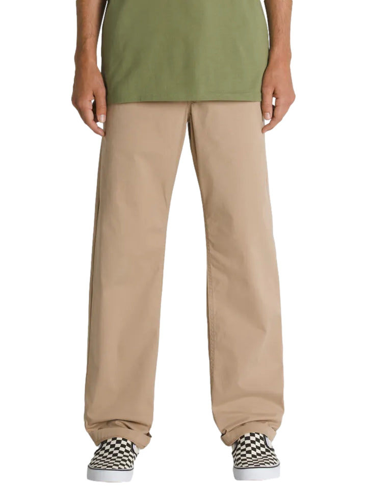 Pantalones VANS color beige de corte relajado y recto.