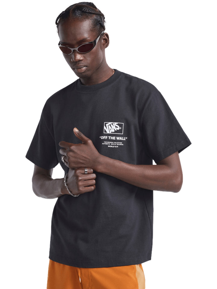 Playera Vans Stacked Hi Negro para Hombre