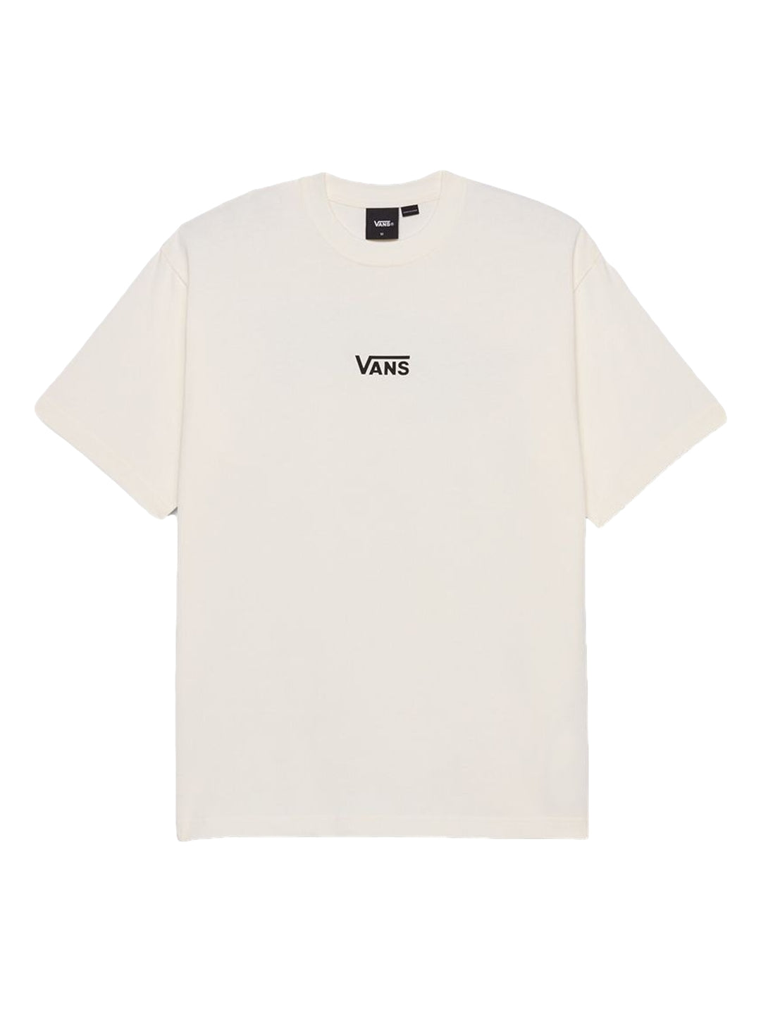 Camiseta de manga corta color crema con logotipo de Vans en el pecho.