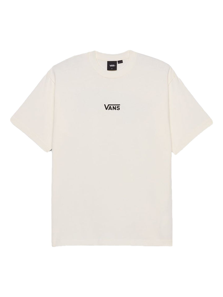 Camiseta de manga corta color crema con logotipo de Vans en el pecho.