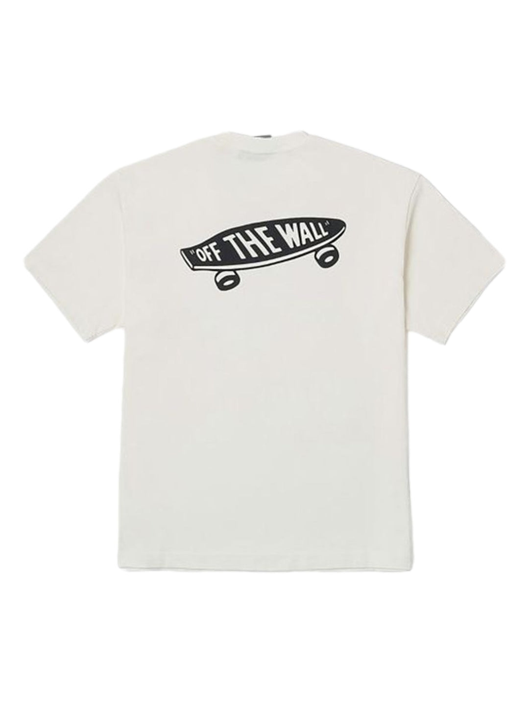 Camiseta de manga corta color crema con logotipo de Vans en el pecho.