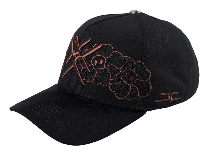 Gorra JC Hats Dead Negro y Cobre para Hombre