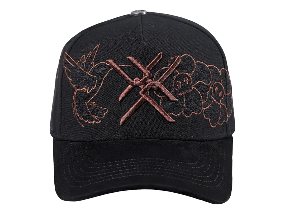 Gorra JC Hats Dead Negro y Cobre para Hombre
