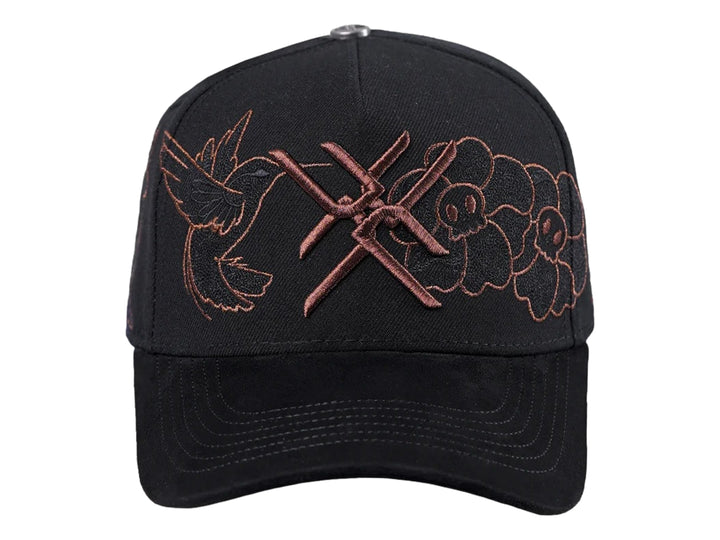 Gorra JC Hats Dead Negro y Cobre para Hombre