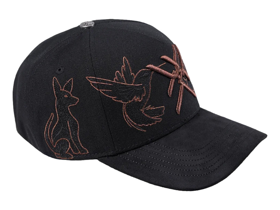 Gorra JC Hats Dead Negro y Cobre para Hombre