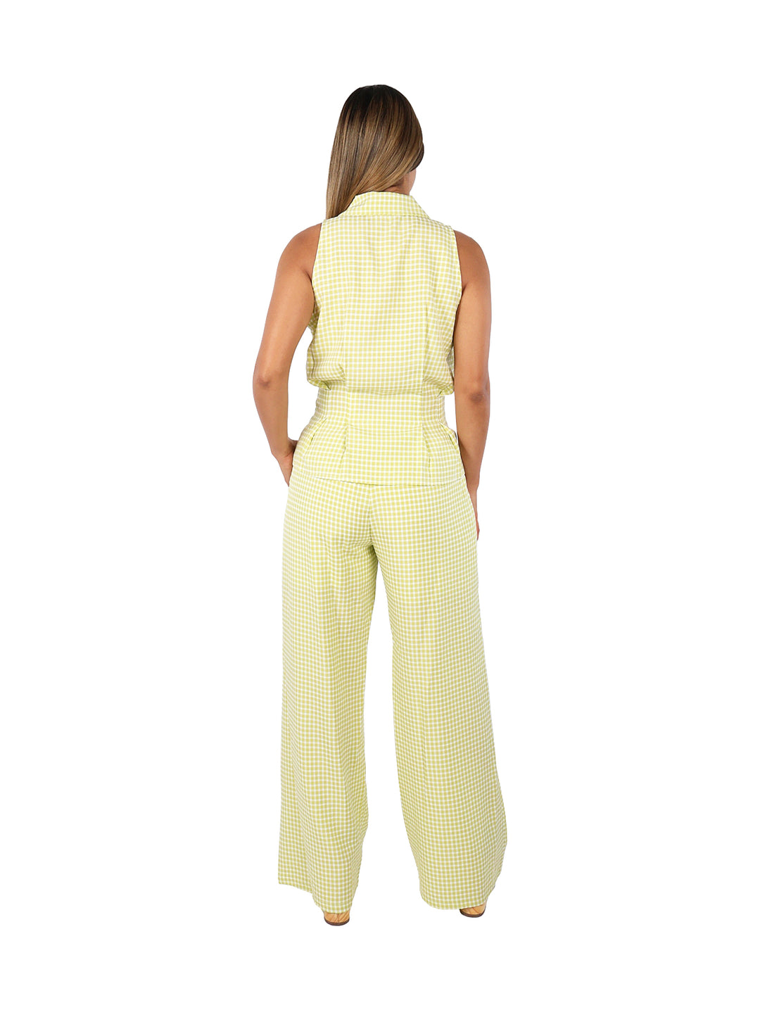 Conjunto Frikha de Cuadros Verde para Mujer