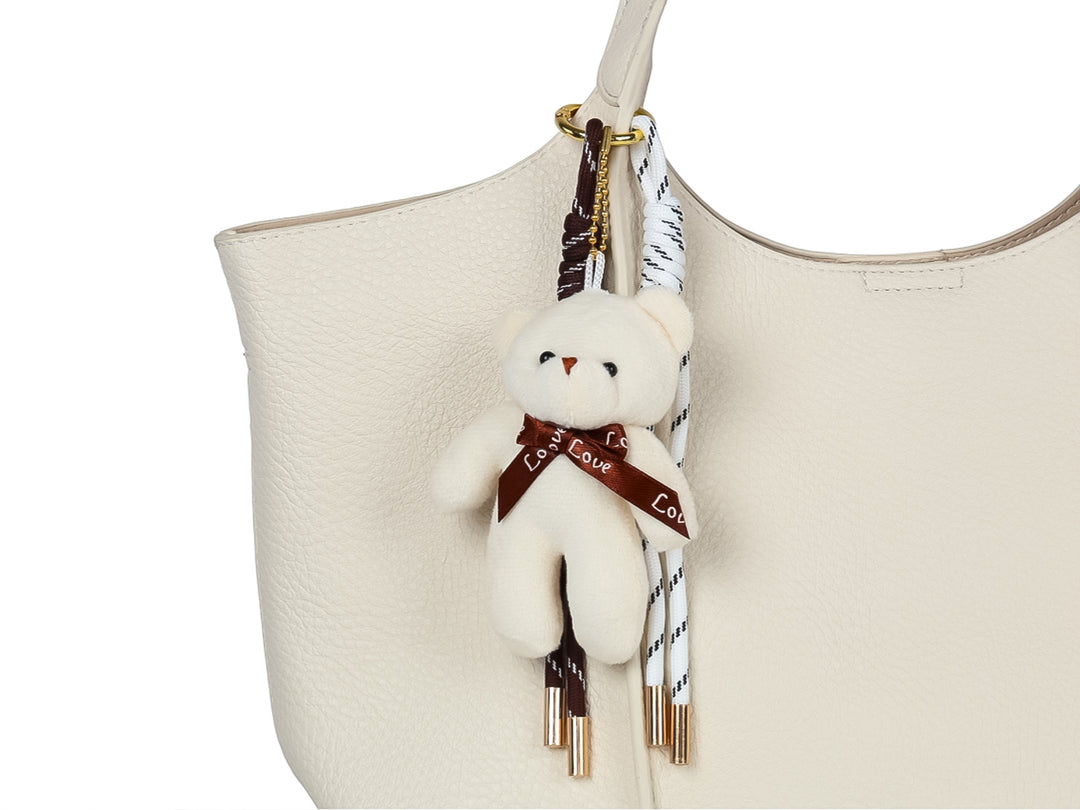 Bolsa de Hombro Unibella Beige para Mujer