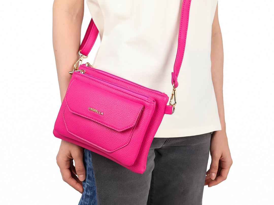 Bolsa de Hombro Unibella Color Rose para Mujer