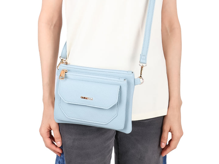 Bolsa de Hombro Unibella Azul para Mujer