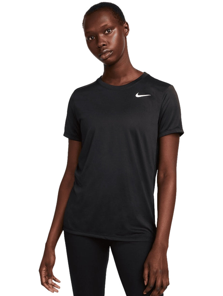 Playera Nike Deportiva Negro Blanco para Mujer