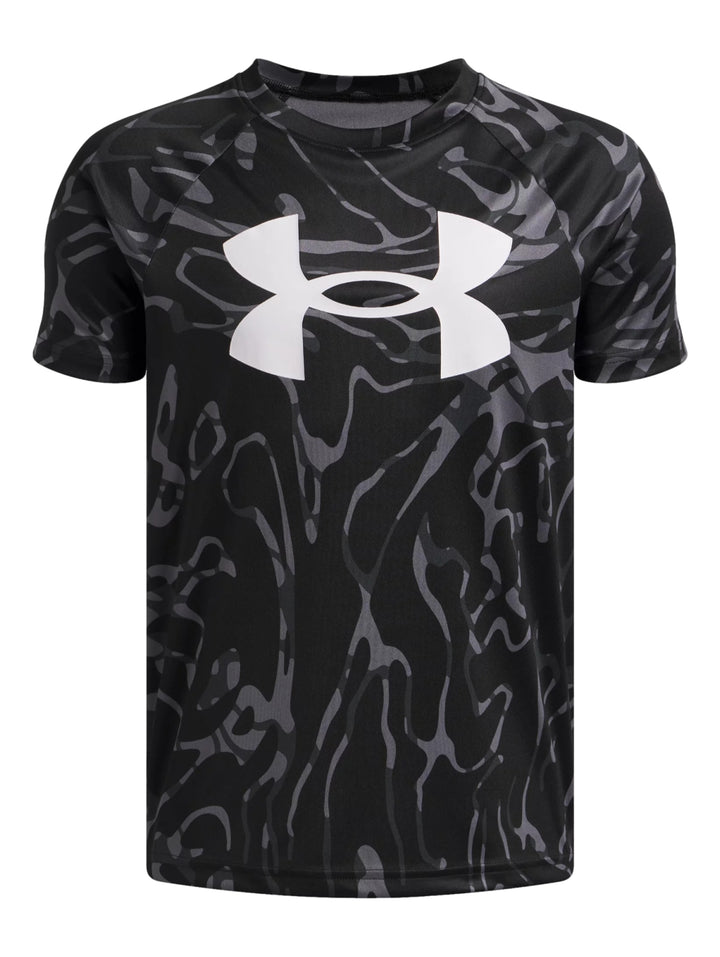 Playera Under Armour Tech BL Printed Negro para Niño