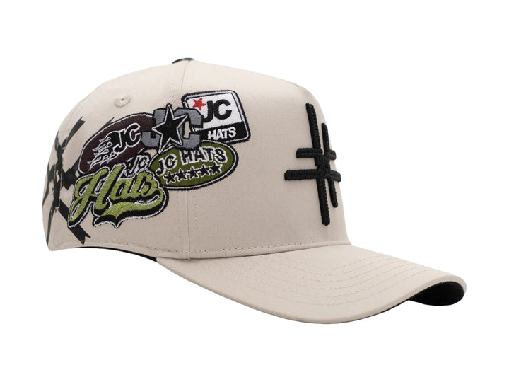 Gorra JC Hats Double XY Beige para Hombre