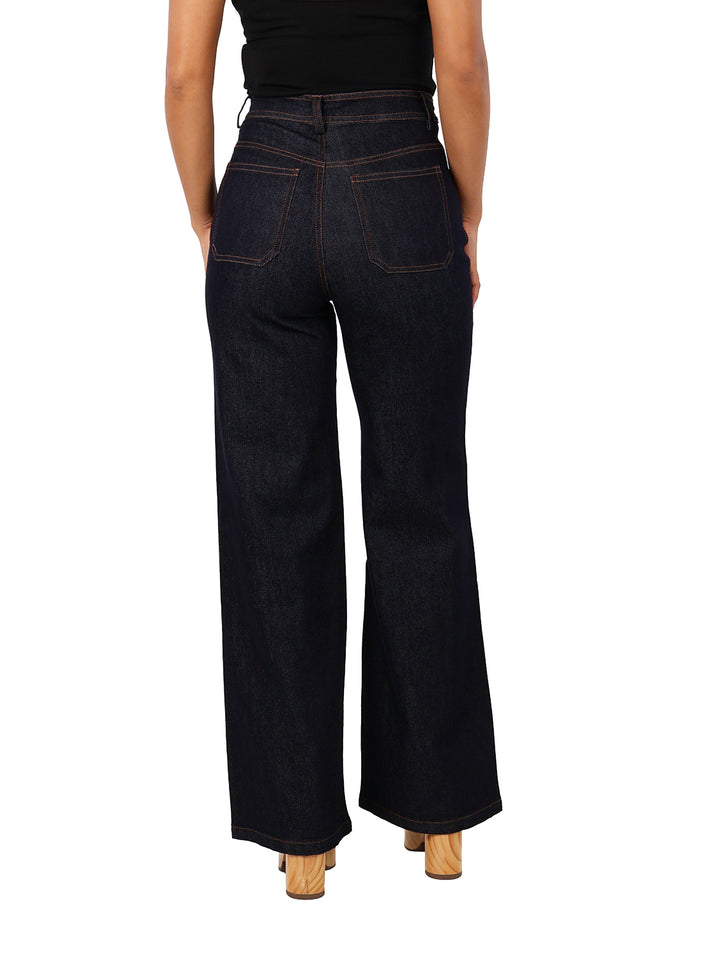 Jeans Campana HS Color Indigo para Mujer