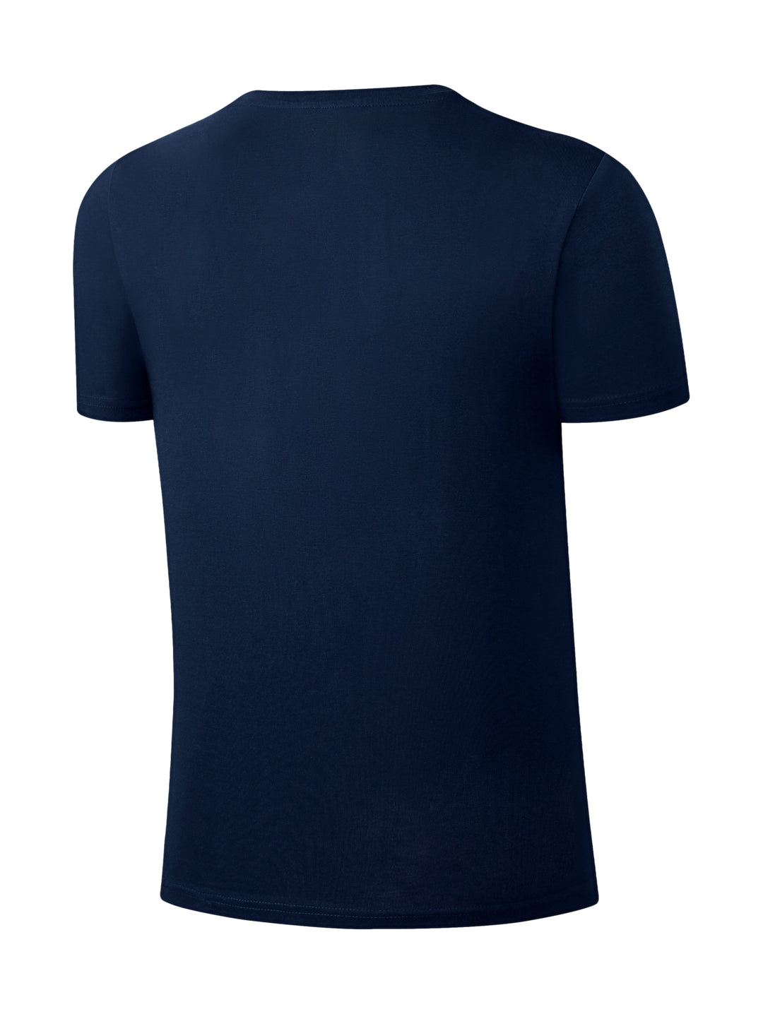 Playera azul marino de manga corta con bolsillo frontal y logo de los New York Yankees.