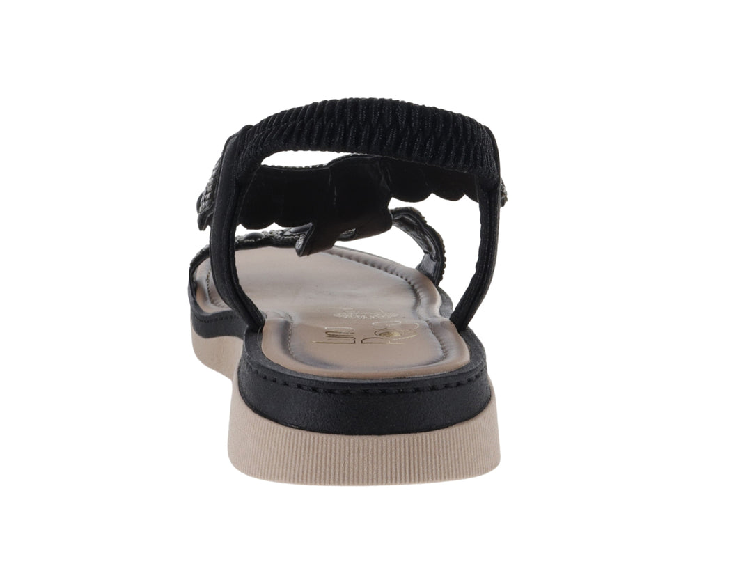 Sandalias Luna Rosa Negro para Mujer