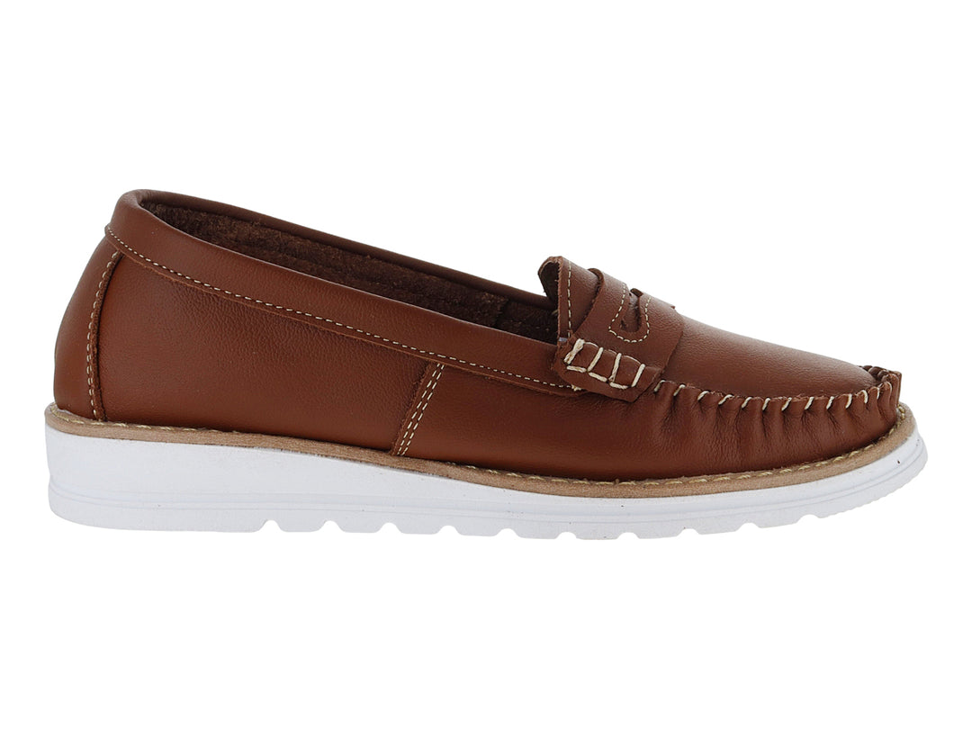 Mocasines Luna Rosa Color Tan para Mujer