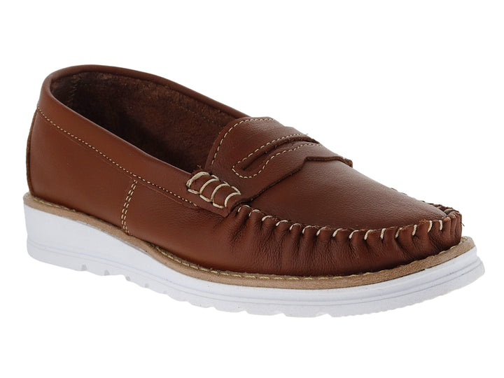 Mocasines Luna Rosa Color Tan para Mujer