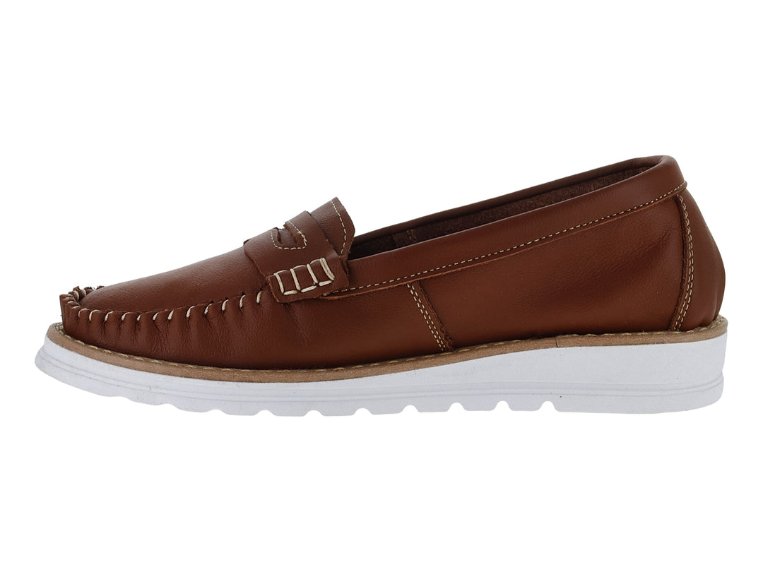 Mocasines Luna Rosa Color Tan para Mujer
